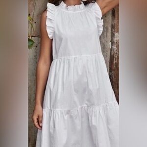 J. Crew Ruffled Tiered Dress